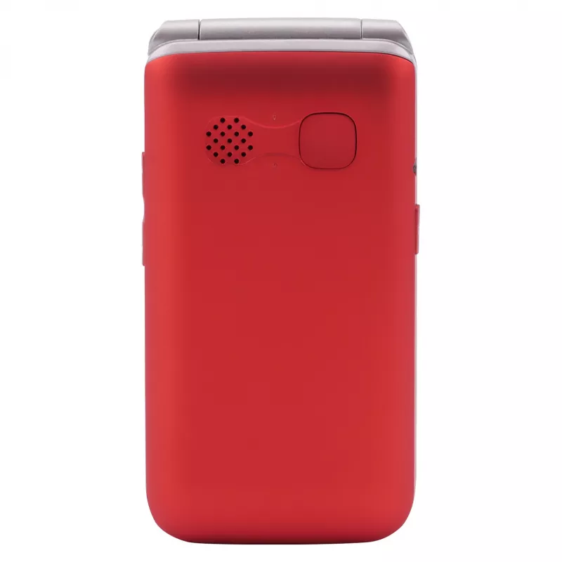 Telemóvel de concha Olympia VITUS 4G — 2,8 polegadas (7,11 cm) LCD, Bluetooth, rádio FM, 147 g, vermelho
