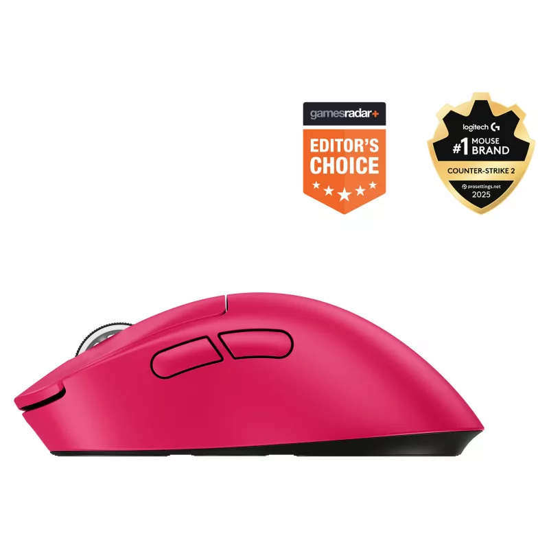 Rato Logitech G 910-007374 para destros RF Wireless ótico 44.000 DPI 1 ms 5 botões magenta