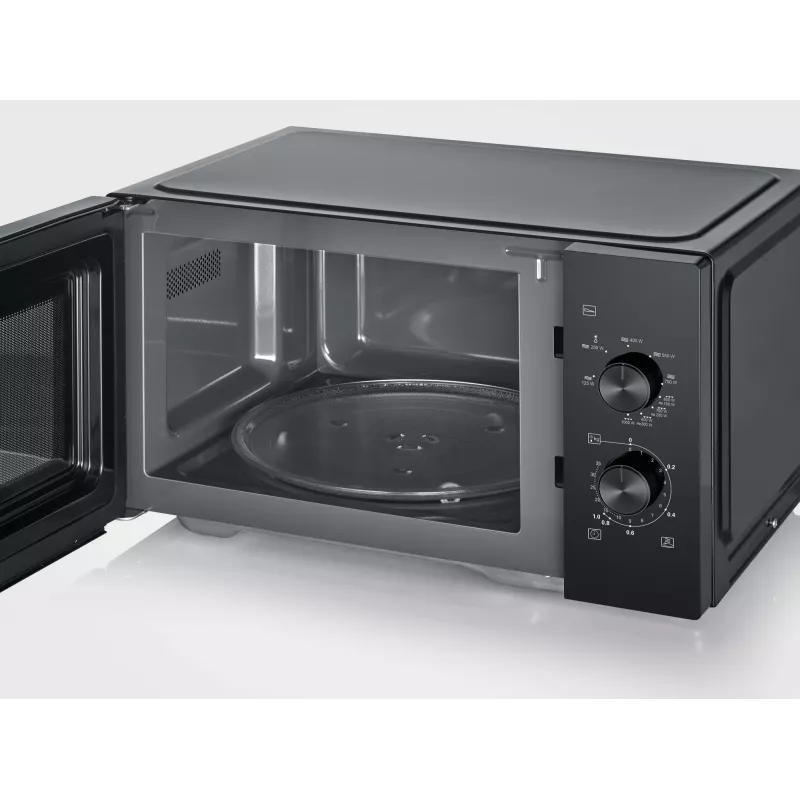 Micro-ondas combinado SEVERIN MW 7792, aparelho de bancada, 20 L, 900 W, preto, botões e manípulos rotativos