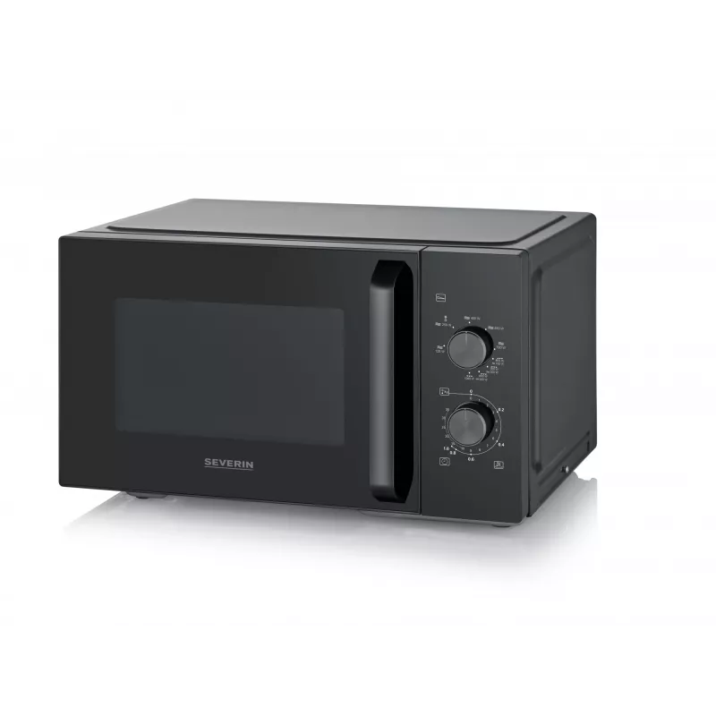 Micro-ondas combinado SEVERIN MW 7792, aparelho de bancada, 20 L, 900 W, preto, botões e manípulos rotativos