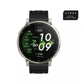 Smartwatch Amazfit Active 3 — 1,32 polegadas (3,35 cm) AMOLED 466×466 px, GPS, 365 mAh, bracelete de silicone