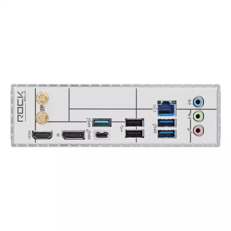 Placa-mãe ASRock B860M Rock WiFi (mATX, Intel LGA 1851, DDR5, HDMI, DisplayPort)