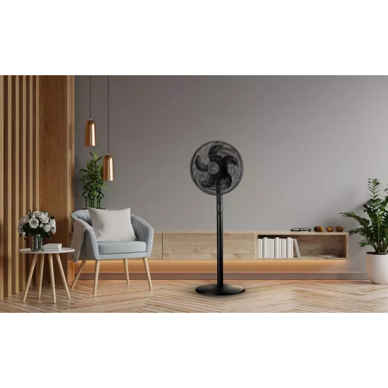 Ventilador de pé e de mesa 2-em-1 Noveen F535 X-Line, 40 cm, preto