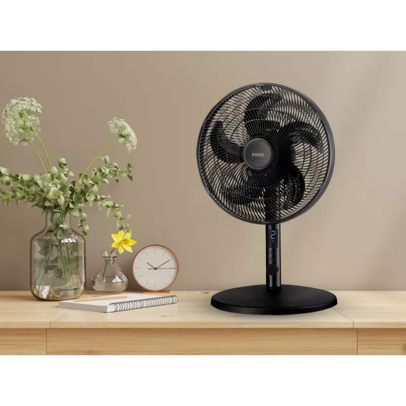 Ventilador de pé e de mesa 2-em-1 Noveen F535 X-Line, 40 cm, preto