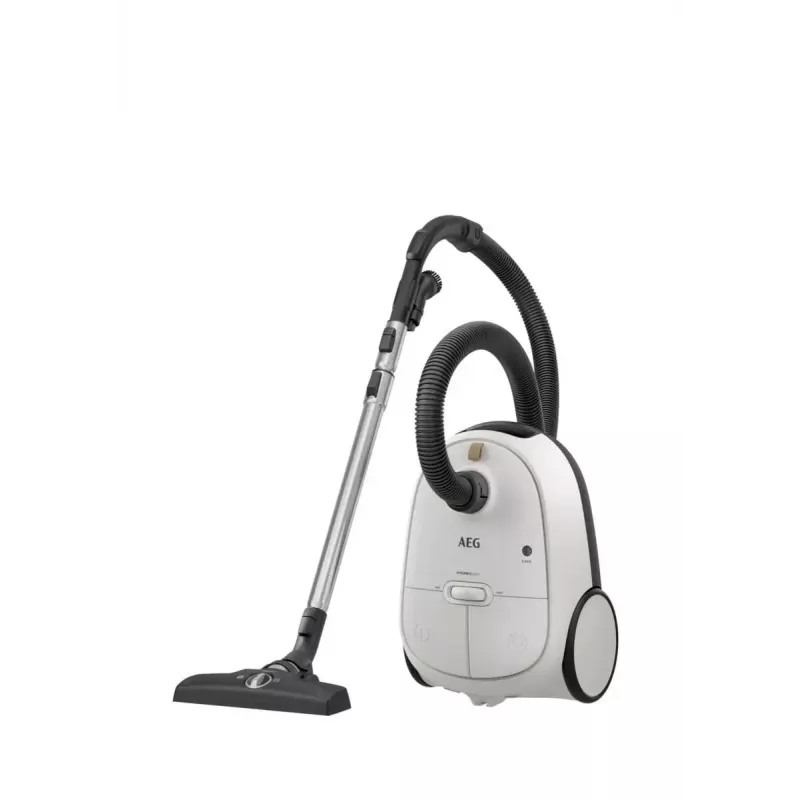Aspirador de pó AEG AB61H6SW — 850 W, limpeza a seco, saco de pó de 3,5 L, filtro Allergy Plus, branco