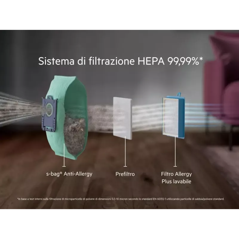 Aspirador de pó AEG AB61H6SW — 850 W, limpeza a seco, saco de pó de 3,5 L, filtro Allergy Plus, branco