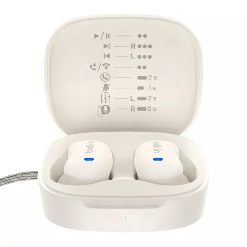 Belkin SoundForm Anywhere Auriculares True Wireless, creme