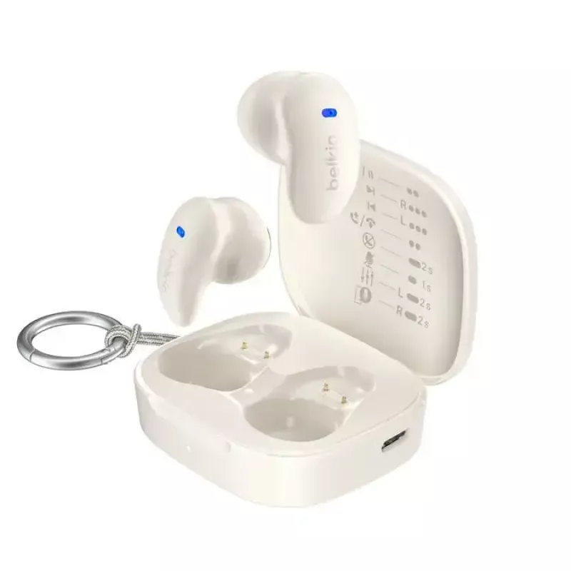 Belkin SoundForm Anywhere Auriculares True Wireless, creme