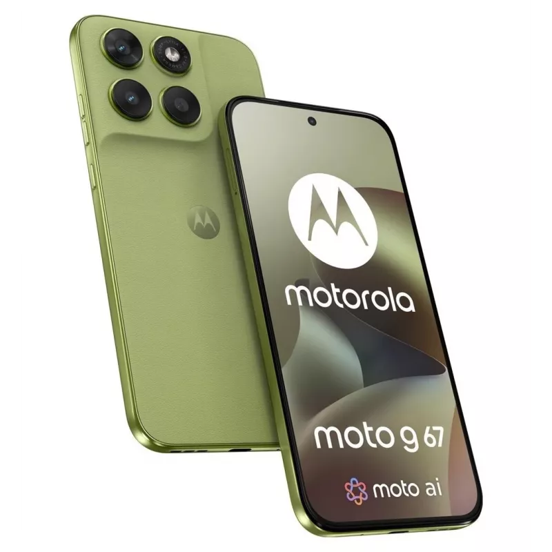 Smartphone Motorola G67 5G 8GB/256GB Nile — 6,78 polegadas 120Hz pOLED, Dimensity 6300, 50+8MP, NFC, IP64