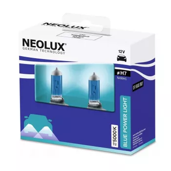 Lâmpada halogénea Neolux H7 Blue Power Light pack de 2, 12V 80W