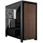 Caixa de PC mid-tower CORSAIR FRAME 4000D RS Wood – preto/nogueira