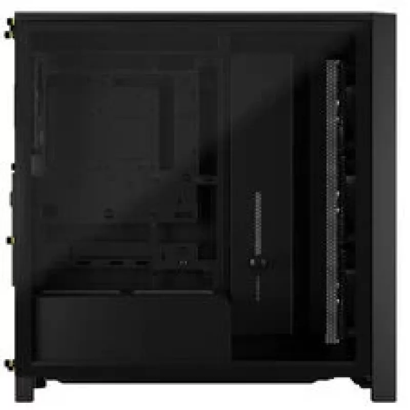Caixa de PC mid-tower CORSAIR FRAME 4000D RS Wood – preto/nogueira