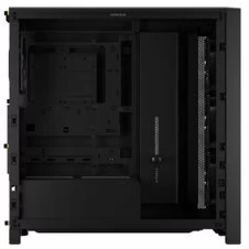 Caixa de PC mid-tower CORSAIR FRAME 4000D RS Wood – preto/nogueira