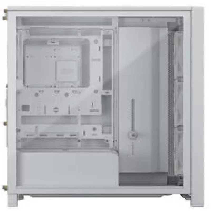 Caixa de PC mid-tower CORSAIR FRAME 4000D RS Wood branco/carvalho, mid-tower compatível com ATX, vidro temperado