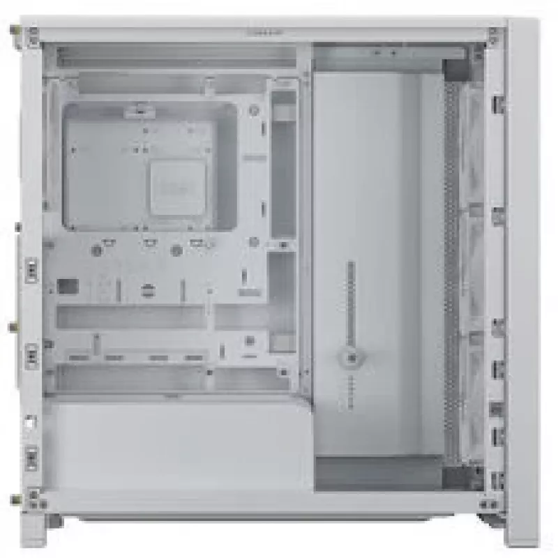 Caixa de PC mid-tower CORSAIR FRAME 4000D RS Wood branco/carvalho, mid-tower compatível com ATX, vidro temperado