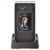 Telemóvel de teclas grandes Beafon SL645 LTE 4G para seniores preto-prateado 2,8