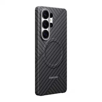 Capa Samsung Carbon Magnet Galaxy S26 Ultra, Cinzento-escuro