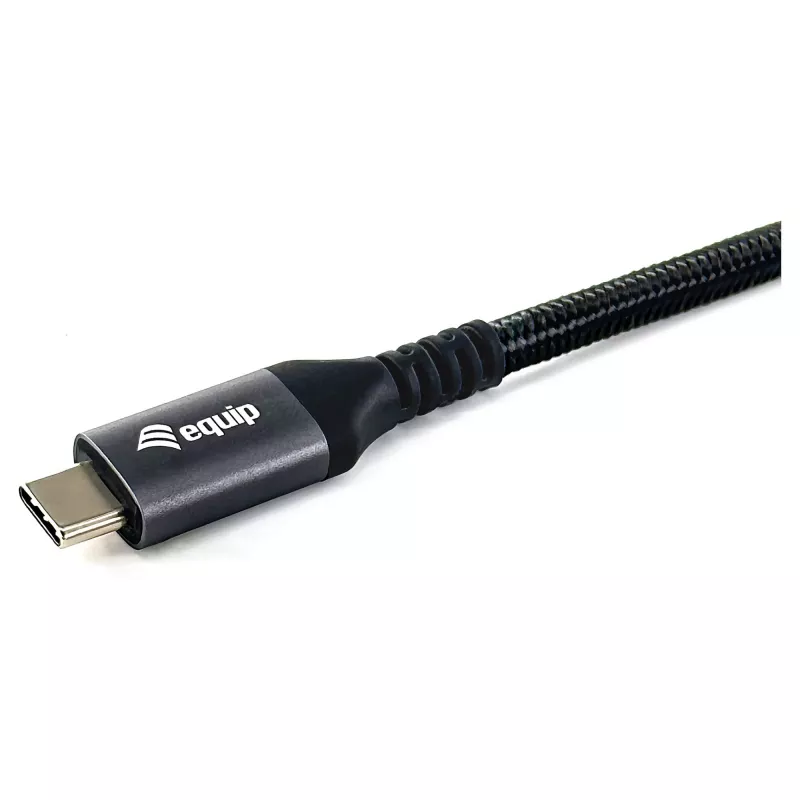 Cabo EQUIP USB4 Gen 2x2 C–C 3,0m, PD 100W, 4K/60Hz, 20Gbps, Preto