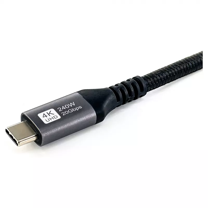 Cabo EQUIP USB4 Gen 2x2 C–C 3,0m, PD 100W, 4K/60Hz, 20Gbps, Preto