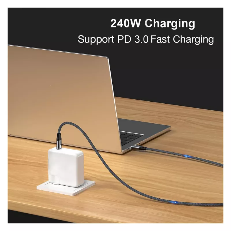 Cabo EQUIP USB4 Gen 2x2 C–C 3,0m, PD 100W, 4K/60Hz, 20Gbps, Preto