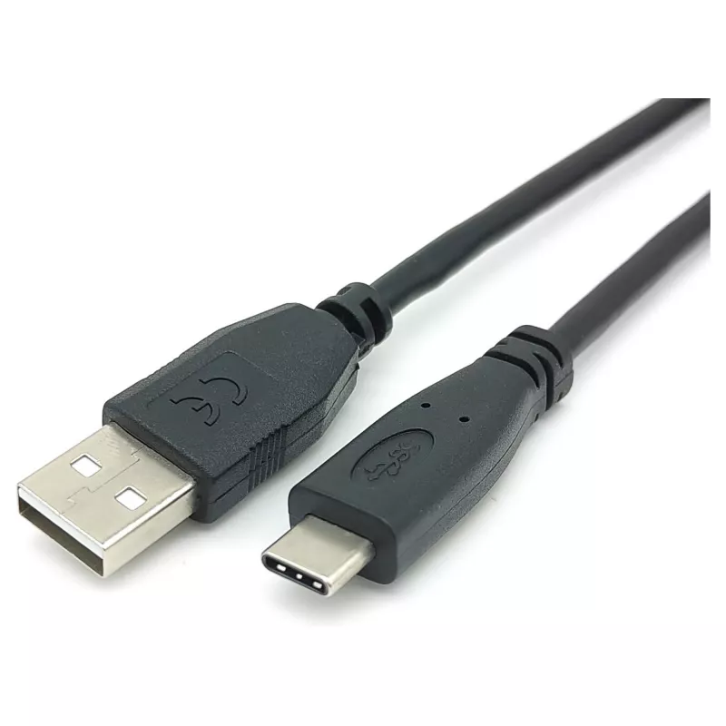 Cabo EQUIP USB 2.0 C para A M/M, 0,3 m, USB 2.0 480 Mbit/s, contactos niquelados, Preto