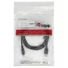 Cabo EQUIP USB 2.0 C para A M/M 0,5 m, USB 2.0, 0,48 Gbit/s, contactos niquelados, Preto
