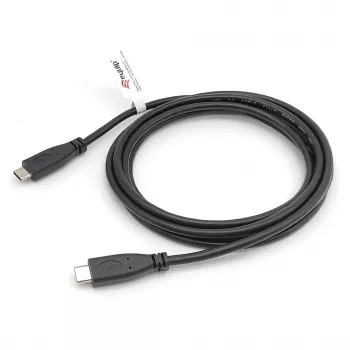 Cabo EQUIP USB 2.0 Type-C para Type-C M/M 0,3 m PD 60 W, 0,48 Gbit/s, contactos niquelados, preto