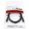 Cabo EQUIP USB 2.0 Type-C para Type-C M/M 0,3 m PD 60 W, 0,48 Gbit/s, contactos niquelados, preto