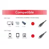 Cabo USB-C para USB-C 2.0 EQUIP 128833, 0,5 m, PD 60 W, 0,48 Gbit/s, contactos niquelados, preto