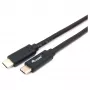 Cabo USB-C para USB-C EQUIP 128348, USB 3.2 Gen 1 (5 Gbit/s), PD 60 W, 0,5 m, preto