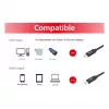 Cabo USB-C para USB-C EQUIP 128348, USB 3.2 Gen 1 (5 Gbit/s), PD 60 W, 0,5 m, preto