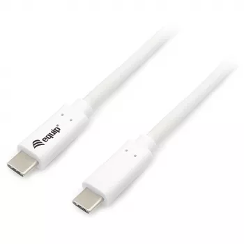 Cabo EQUIP USB 3.2 Gen 1 Type-C para Type-C 0,5 m PD 60 W 5 Gbit/s Branco