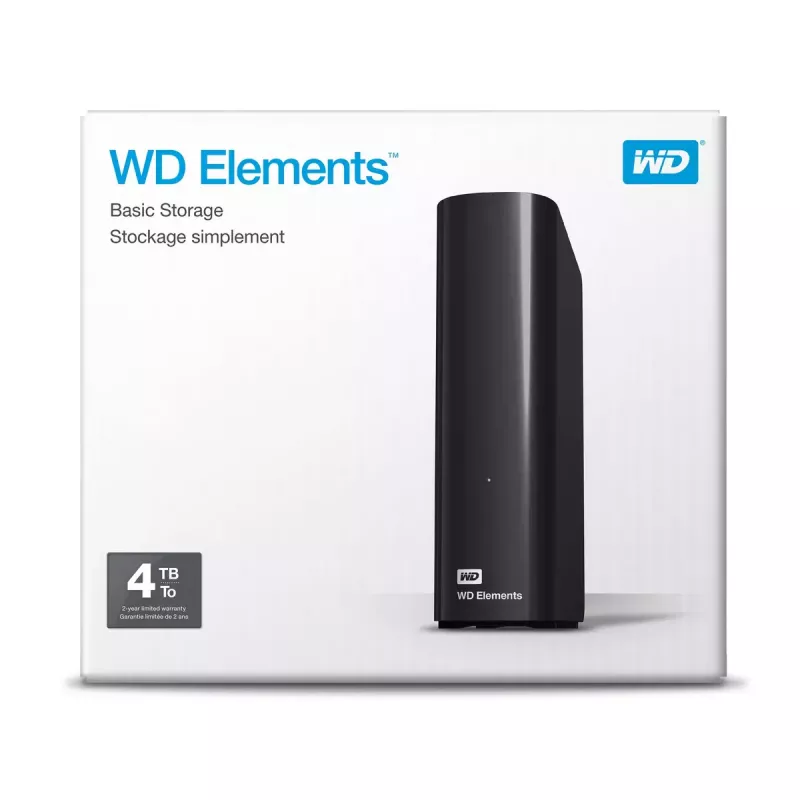Disco externo Western Digital 4 TB USB 3.2 Gen 1 WDBWLG0040HBK-EESN