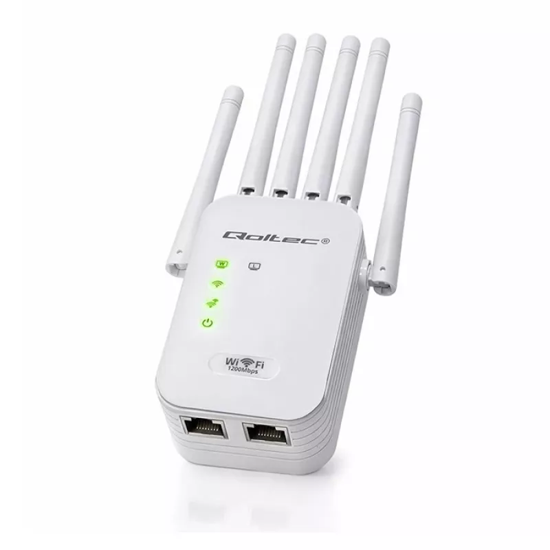 Amplificador de sinal Wi‑Fi QOLTEC AC1200 – Amplificador de sinal dual-band QOLTEC AC1200