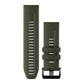 Acessório para smartwatch Garmin fenix 7X 26mm QuickFit pulseira de silicone Moss