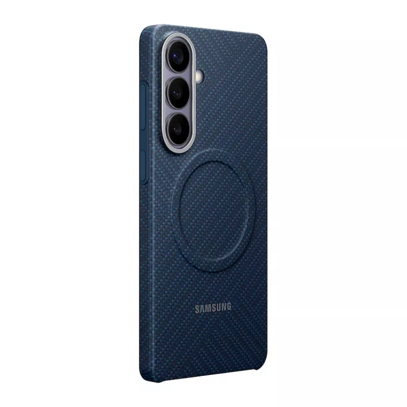 Capa Samsung Carbon Magnet Galaxy S26+, azul-escuro
