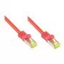 Cabo de rede Good Connections com cabo bruto Cat.7 vermelho 20m