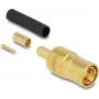 Ficha SMB DELOCK 91786 para cravar RG-174 e RG-316 com tubo termorretrátil