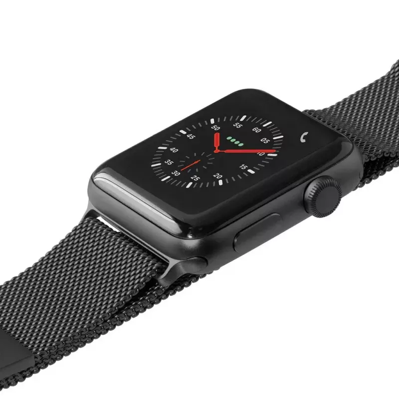 Pulseira LAUT Steel Loop preta aço inoxidável