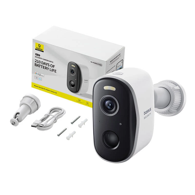 Câmara exterior Baseus N1 (branco)