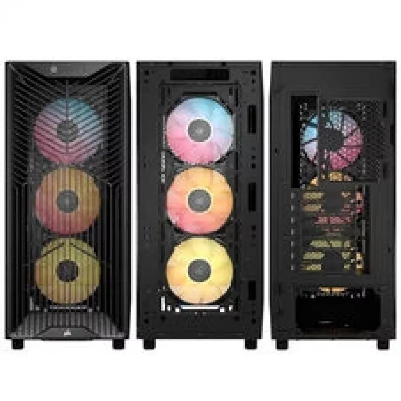 Caixa Corsair 3200D RS ARGB Mid-Tower Performance Preta - Torre - ATX