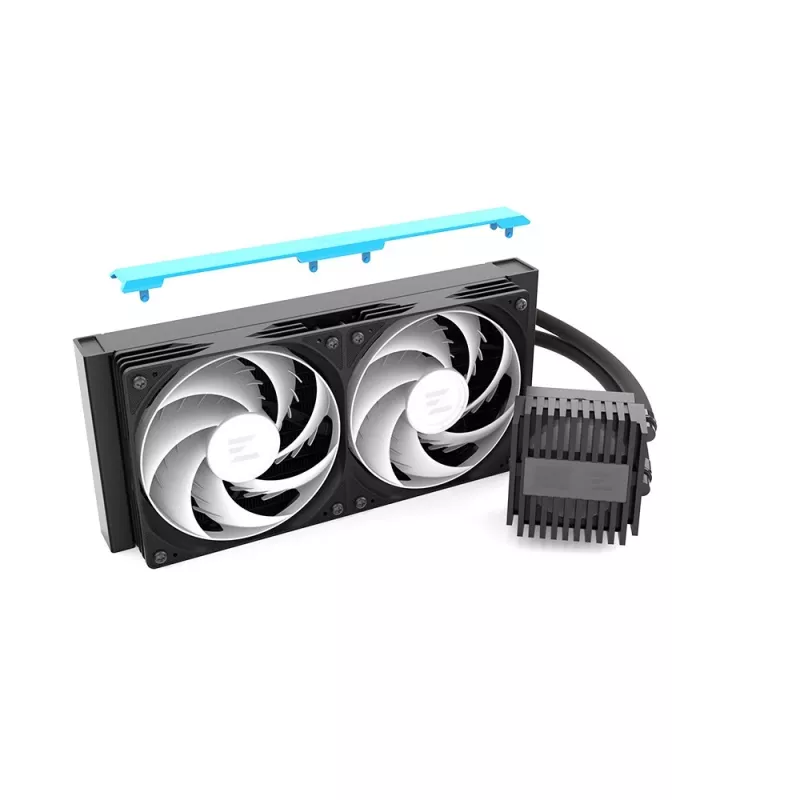 Refrigeração líquida para CPU ZALMAN ALPHA2 V2 A24 240 mm — all-in-one fechada, preta