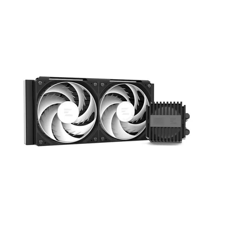 Refrigeração líquida para CPU ZALMAN ALPHA2 V2 A24 240 mm — all-in-one fechada, preta