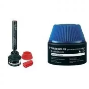 Tinta de recarga para marcador Staedtler Lumocolor 488 50-3, permanente azul, 30 ml