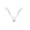 Suporte de secretária para monitor Arozzi AZ-ALZARE-NEO-DUO-WT para 2 ecrãs, até 81,3 cm (32 polegadas), 18 kg total, VESA 75x75–100x100, branco