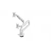 Suporte de secretária para monitor Arozzi AZ-ALZARE-NEO-DUO-WT para 2 ecrãs, até 81,3 cm (32 polegadas), 18 kg total, VESA 75x75–100x100, branco