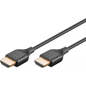 Cabo HDMI Slim High Speed Goobay com Ethernet - 4K/60Hz (75292)