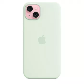 Capa de silicone com MagSafe para Apple iPhone 15 Plus – silicone, menta, para iPhone 15 Plus de 6,7 polegadas