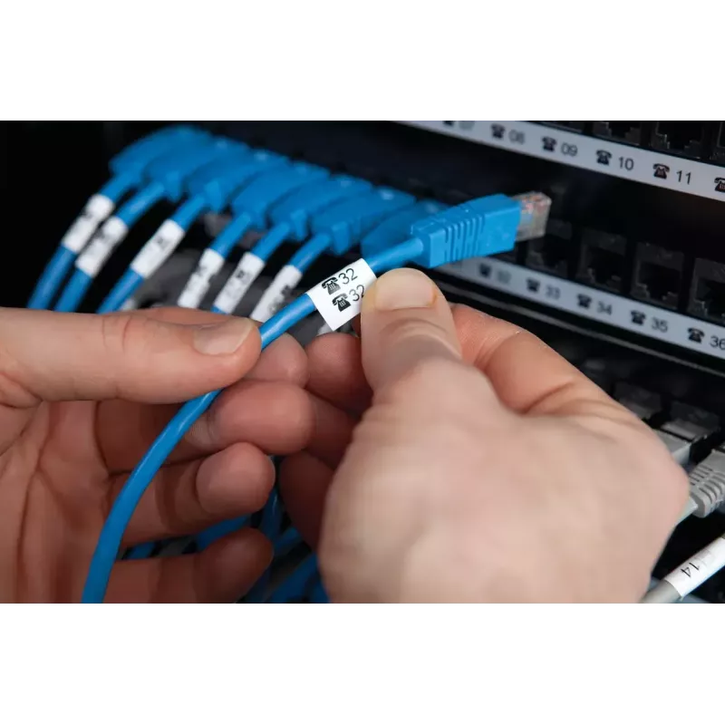 DYMO RHINO 6000+ ABC CASE UK Transferência térmica direta preto amarelo