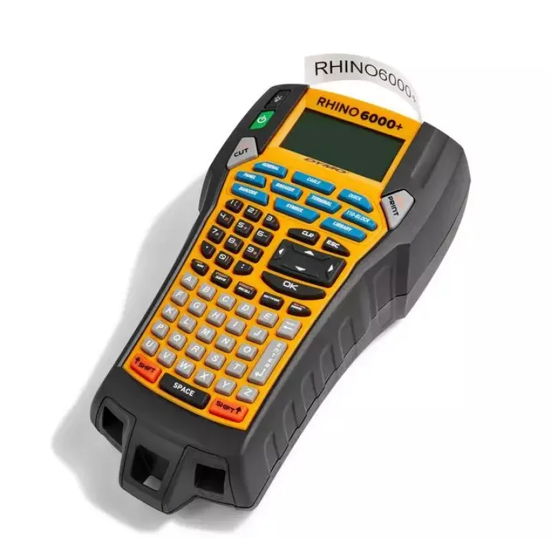 DYMO RHINO 6000+ ABC CASE UK Transferência térmica direta preto amarelo